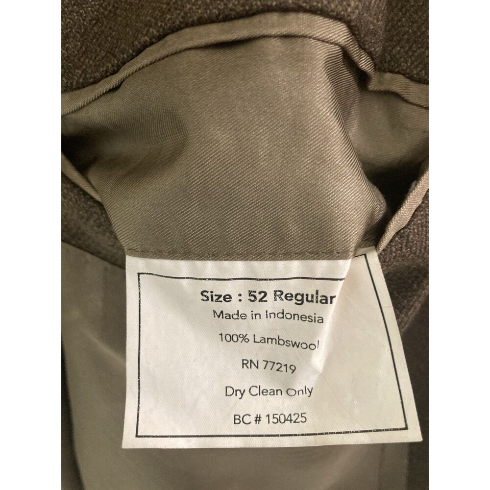 Men's Pronto Uomo Couture Blazer Lambswool Brown Size 52R - Picture 7 of 8